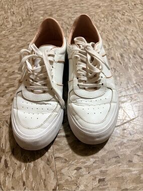 Reformation Cream & Tan Casual Sneakers